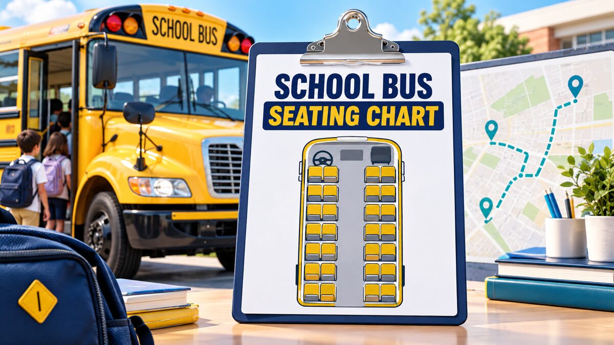 Free School Bus Seating Chart Template in Excel